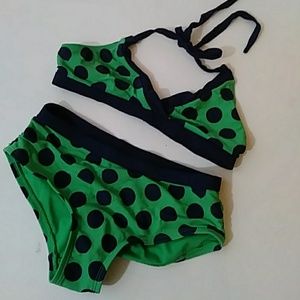 Gap Kids 2-piece navy blue/green swim suit-sz S